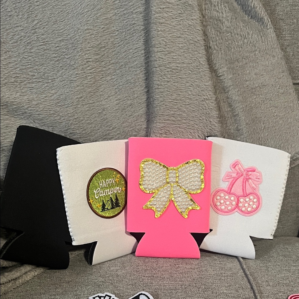 KUSTOM KOOZIES! You pick the color! You pick the patch work!